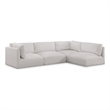 Meridian Furniture Ease Cream Fabric Modular Sectional