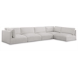 Meridian Furniture Ease Cream Fabric Modular Sectional