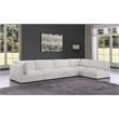 Meridian Furniture Ease Cream Fabric Modular Sectional