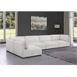 Meridian Furniture Ease Cream Fabric Modular Sectional