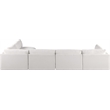 Meridian Furniture Ease Cream Fabric Modular Sectional