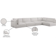 Meridian Furniture Ease Cream Fabric Modular Sectional