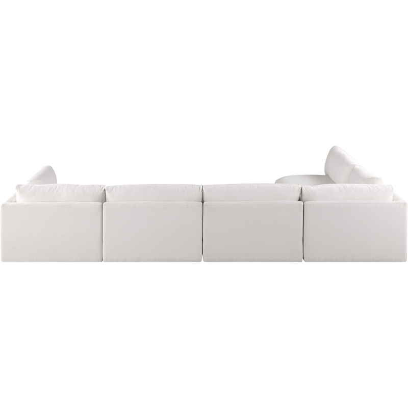 Meridian Furniture Ease Cream Fabric Modular Sectional
