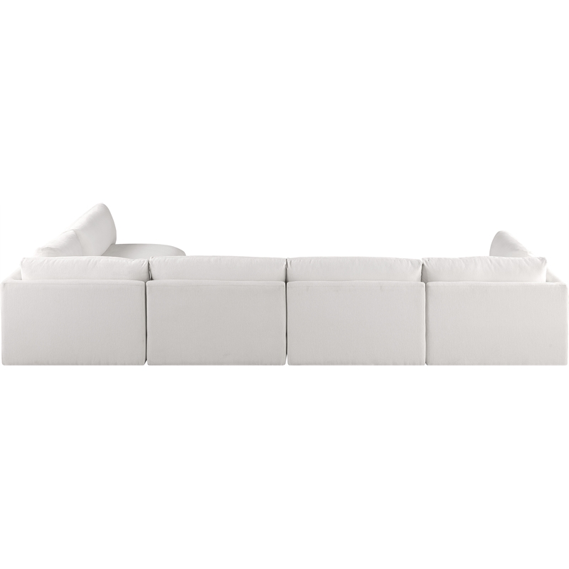 Meridian Furniture Ease Cream Fabric Modular Sectional