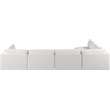 Meridian Furniture Ease Cream Fabric Modular Sectional