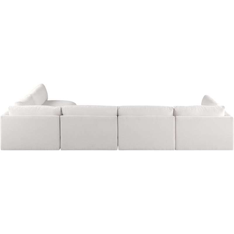 Meridian Furniture Ease Cream Fabric Modular Sectional