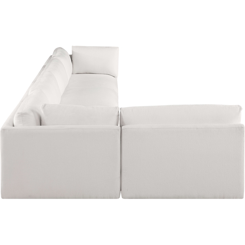 Meridian Furniture Ease Cream Fabric Modular Sectional