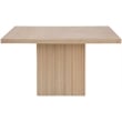 Meridian Furniture Belinda Square Natural Solid Wood and Oak Veneer Dining Table