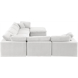 Meridian Furniture Comfy Cream Velvet 7-Pc. Modular Sectional