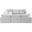 Meridian Furniture Comfy Cream Velvet 8-Pc. Modular Sectional