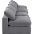 Meridian Furniture Comfy Grey Velvet 4-Pc. Modular Sofa