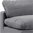 Meridian Furniture Comfy Grey Velvet 4-Pc. Modular Sofa
