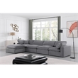 Meridian Furniture Comfy Grey Velvet 5-Pc. Modular Sectional