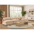 Meridian Furniture Comfy Beige Velvet 4-Pc. Modular Sofa