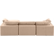 Meridian Furniture Comfy Beige Velvet 4-Pc. Modular Sectional