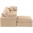 Meridian Furniture Comfy Beige Velvet 4-Pc. Modular Sectional