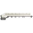 Meridian Furniture Maldives Cream Water Resisting Outdoor Modular Sectional