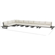 Meridian Furniture Maldives Cream Water Resisting Outdoor Modular Sectional