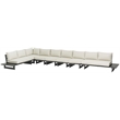Meridian Furniture Maldives Cream Water Resisting Outdoor Modular Sectional