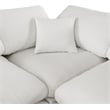 Meridian Furniture Comfy Cream Linen Textured Fabric 8-Pc. Modular Sectional