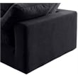 Meridian Furniture Comfy Black Velvet 5-Pc. Modular Sectional