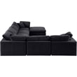 Meridian Furniture Comfy Black Velvet 7-Pc. Modular Sectional