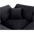 Meridian Furniture Comfy Black Velvet 7-Pc. Modular Sectional