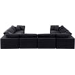 Meridian Furniture Comfy Black Velvet 8-Pc. Modular Sectional