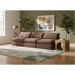 Meridian Furniture Comfy Brown Velvet 3-Pc. Modular Sofa