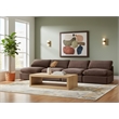 Meridian Furniture Comfy Brown Velvet 4-Pc. Modular Sofa