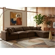 Meridian Furniture Comfy Brown Velvet 5-Pc. Modular Sectional