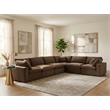 Meridian Furniture Comfy Brown Velvet 6-Pc. Modular Sectional