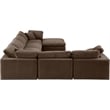 Meridian Furniture Comfy Brown Velvet 7-Pc. Modular Sectional