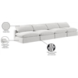 Meridian Furniture Comfy Cream Velvet 4-Pc. Modular Sofa