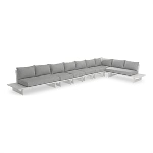 Meridian Furniture Maldives Grey Water Resisting Outdoor Modular Sectional