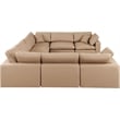 Meridian Furniture Comfy Tan Vegan Leather 8-Pc. Modular Sectional