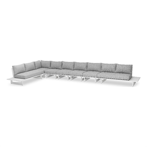 Meridian Furniture Maldives Grey Water Resisting Outdoor Modular Sectional
