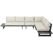 Meridian Furniture Maldives Cream Water Resisting Outdoor Modular Sectional