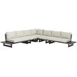 Meridian Furniture Maldives Cream Water Resisting Outdoor Modular Sectional