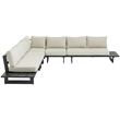 Meridian Furniture Maldives Cream Water Resisting Outdoor Modular Sectional