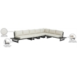 Meridian Furniture Maldives Cream Water Resisting Outdoor Modular Sectional