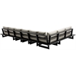 Meridian Furniture Maldives Cream Water Resisting Outdoor Modular Sectional