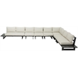 Meridian Furniture Maldives Cream Water Resisting Outdoor Modular Sectional