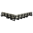 Meridian Furniture Maldives Cream Water Resisting Outdoor Modular Sectional