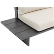 Meridian Furniture Maldives Cream Water Resisting Outdoor Modular Sectional