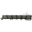 Meridian Furniture Maldives Cream Water Resisting Outdoor Modular Sectional