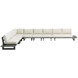 Meridian Furniture Maldives Cream Water Resisting Outdoor Modular Sectional