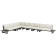 Meridian Furniture Maldives Cream Water Resisting Outdoor Modular Sectional