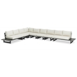 Meridian Furniture Maldives Cream Water Resisting Outdoor Modular Sectional