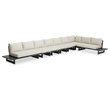 Meridian Furniture Maldives Cream Water Resisting Outdoor Modular Sectional
